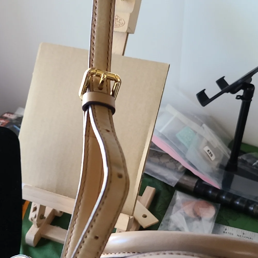 MCM Tan Logo Tote Bag - Picture 10 of 10